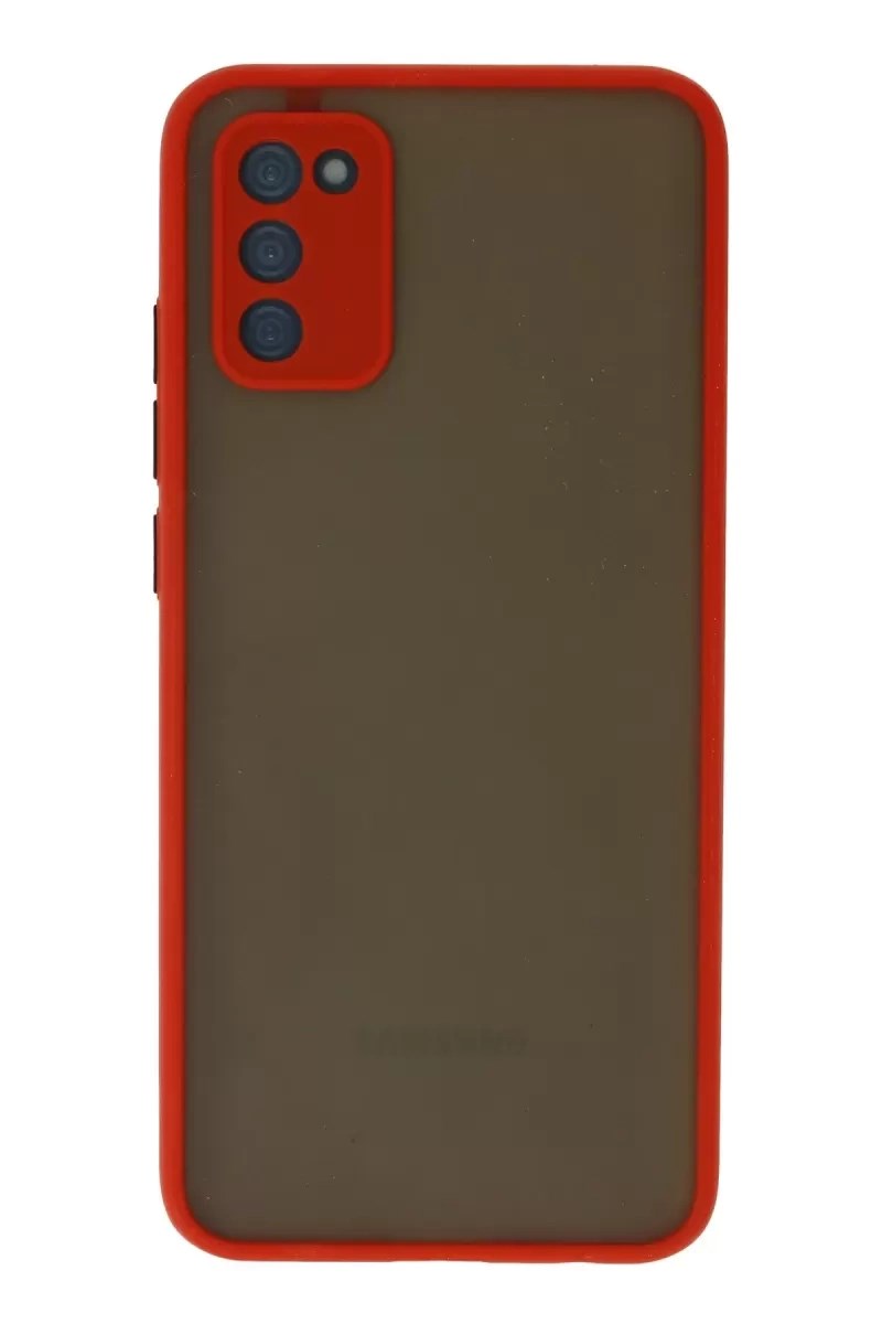 Mey İthalat® Samsung Galaxy A02S Kılıf Montreal Silikon Kapak - Kırmızı