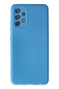 Mey İthalat® Samsung Galaxy A13 4G Kılıf Nano içi Kadife Silikon - Mavi