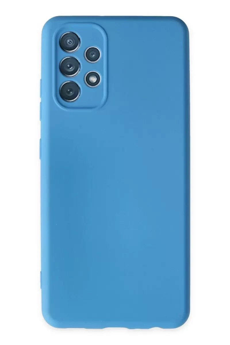 Mey İthalat® Samsung Galaxy A13 4G Kılıf Nano içi Kadife Silikon - Mavi