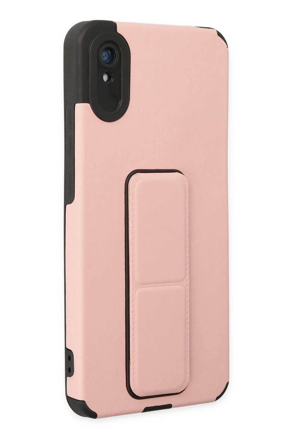 Mey İthalat® Redmi 9A Kılıf Mega Standlı Silikon - Pudra