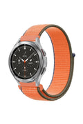 Mey İthalat® Watch 22mm Hasırlı Cırtcırtlı Kordon - Turuncu