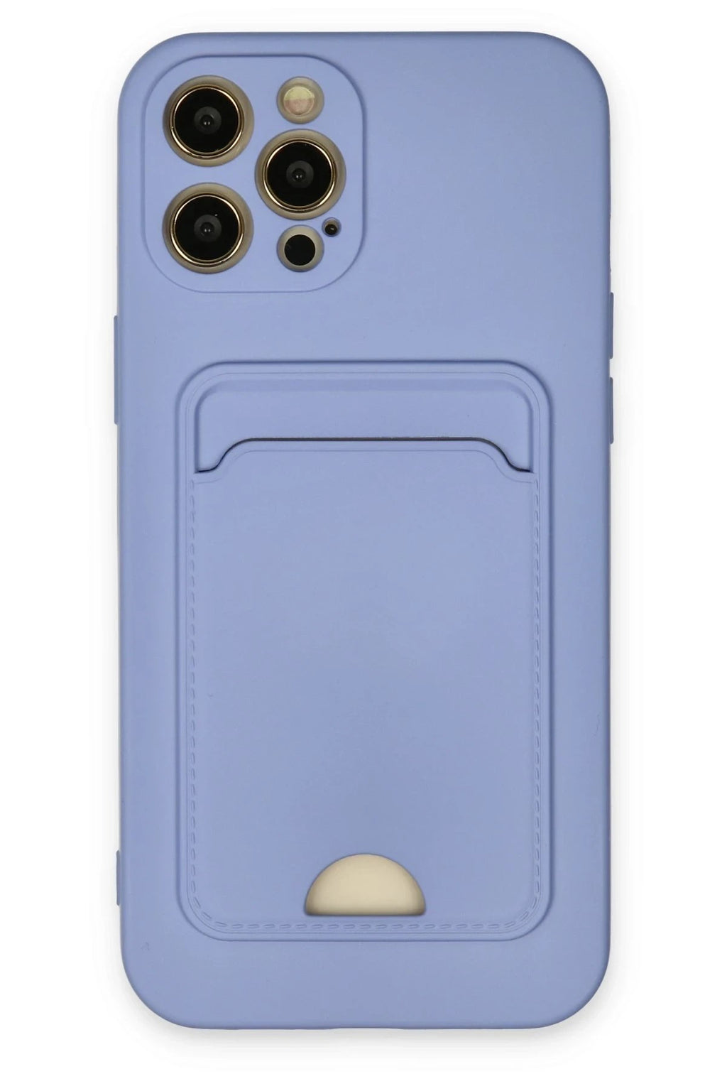 Mey İthalat® iPhone 12 Pro Max Kılıf Kelvin Kartvizitli Silikon - Lila