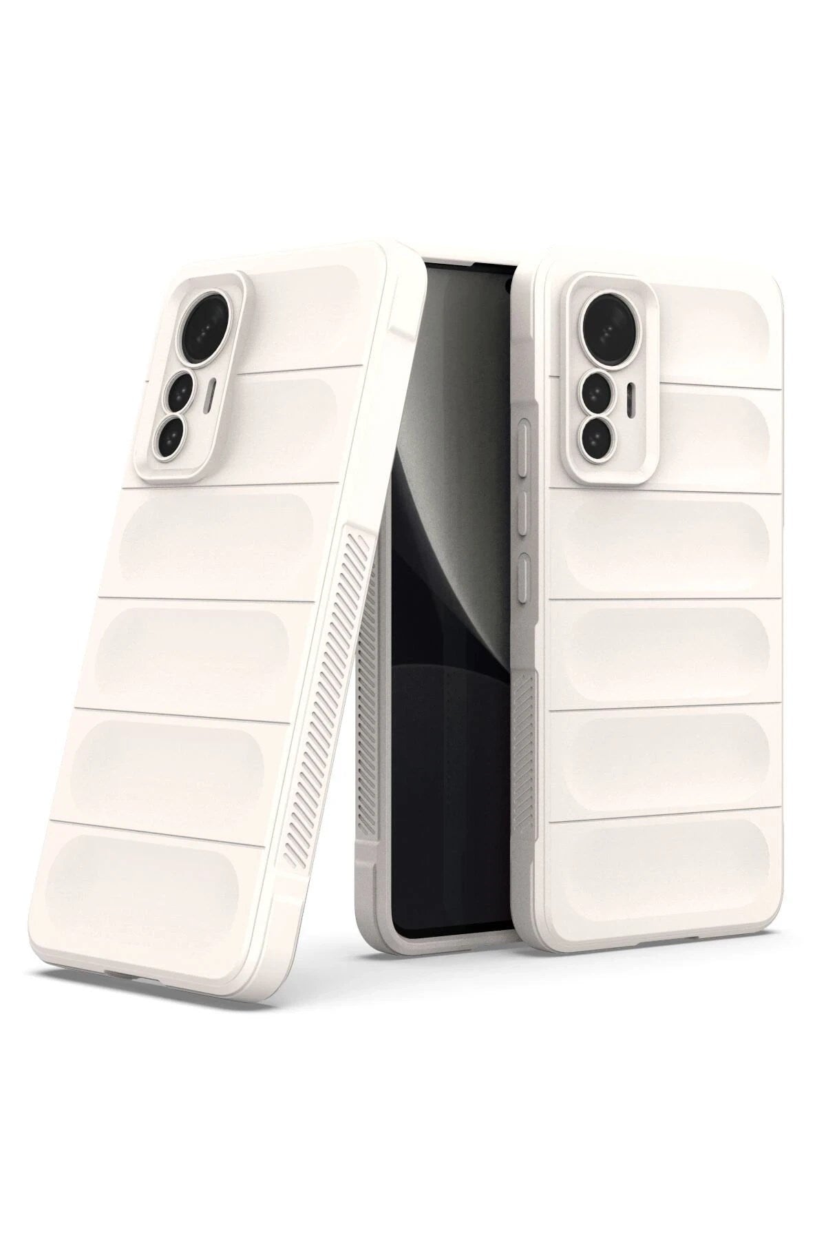 Mey İthalat® Mi 12 Lite Kılıf Optimum Silikon - Krem