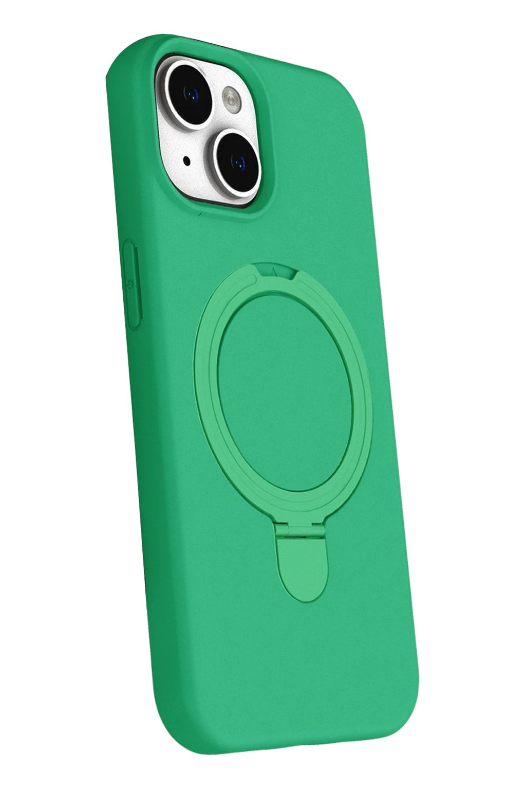 Mey İthalat® iPhone 14 Regal Magsafe Standlı Kapak - Yeşil