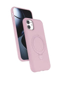 Mey İthalat® iPhone 11 Regal Magsafe Standlı Kapak - Açık Pembe