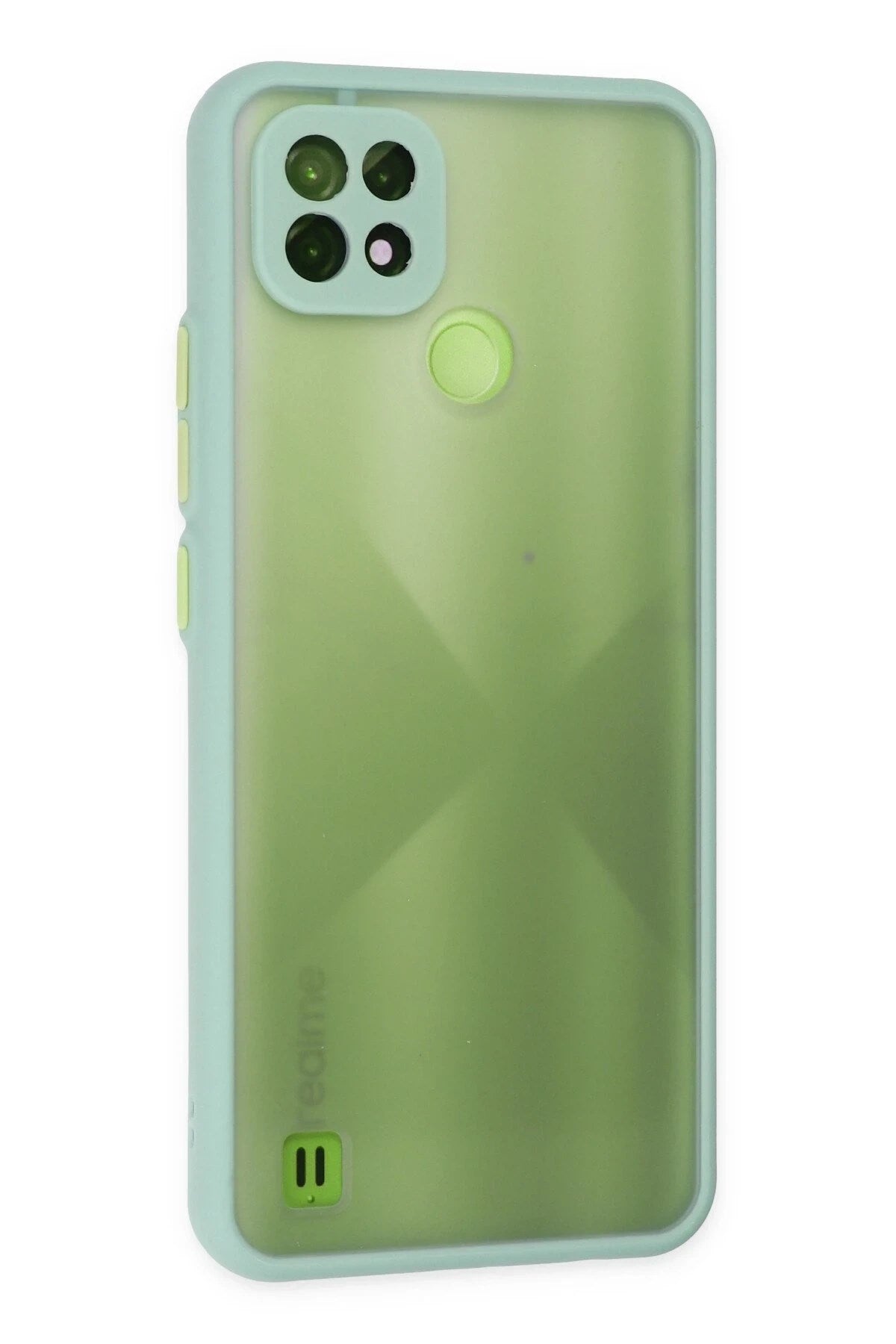 Mey İthalat® Realme C21 Kılıf Montreal Silikon Kapak - Turkuaz