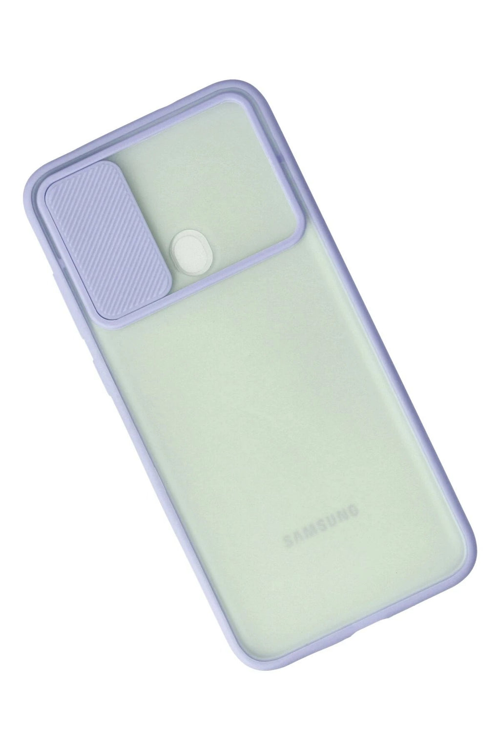 Mey İthalat® Samsung Galaxy A11 Kılıf Palm Buzlu Kamera Sürgülü Silikon - Lila