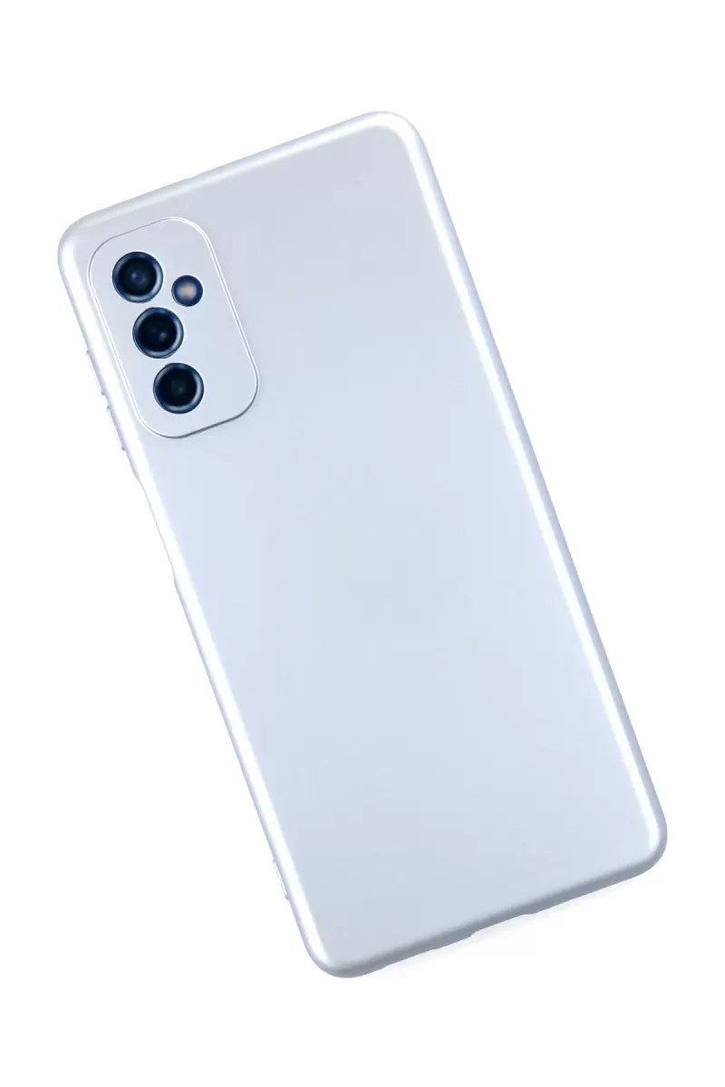 Mey İthalat® Samsung Galaxy M52 5G Kılıf Nano içi Kadife Silikon - Sky Blue