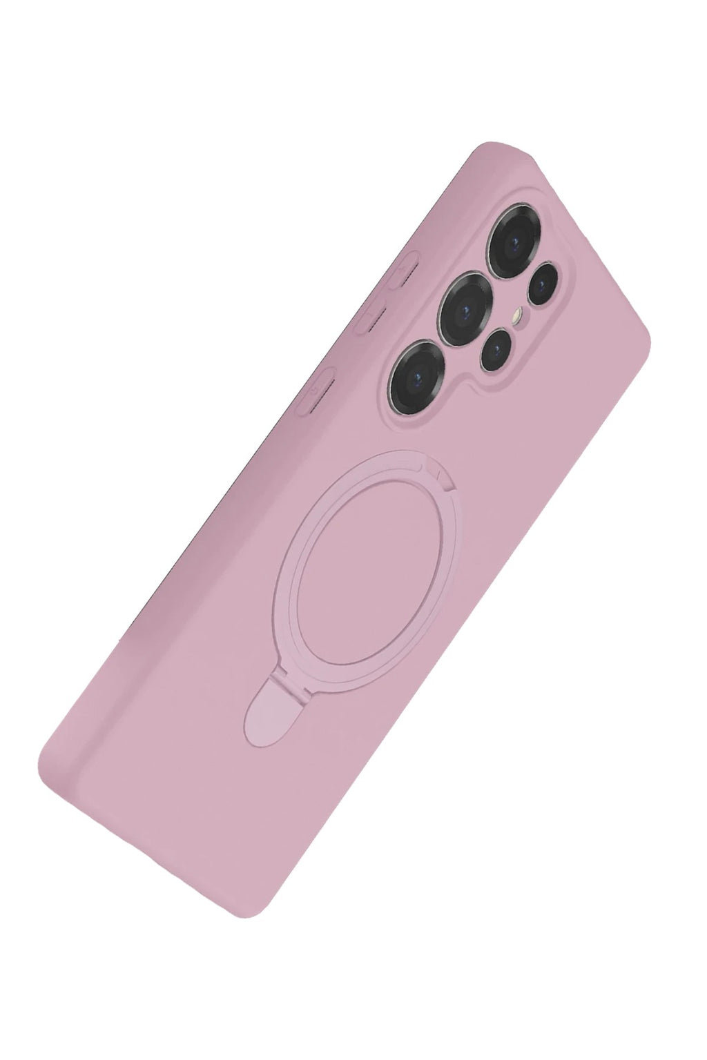 Mey İthalat® Samsung Galaxy S24 Ultra Regal Magsafe Standlı Kapak - Açık Pembe