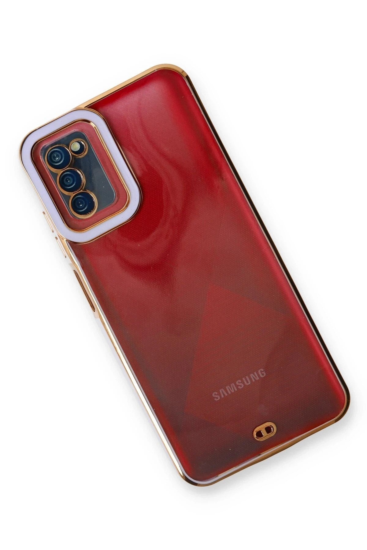 Mey İthalat® Samsung Galaxy A03S Kılıf Liva Lens Silikon - Lila