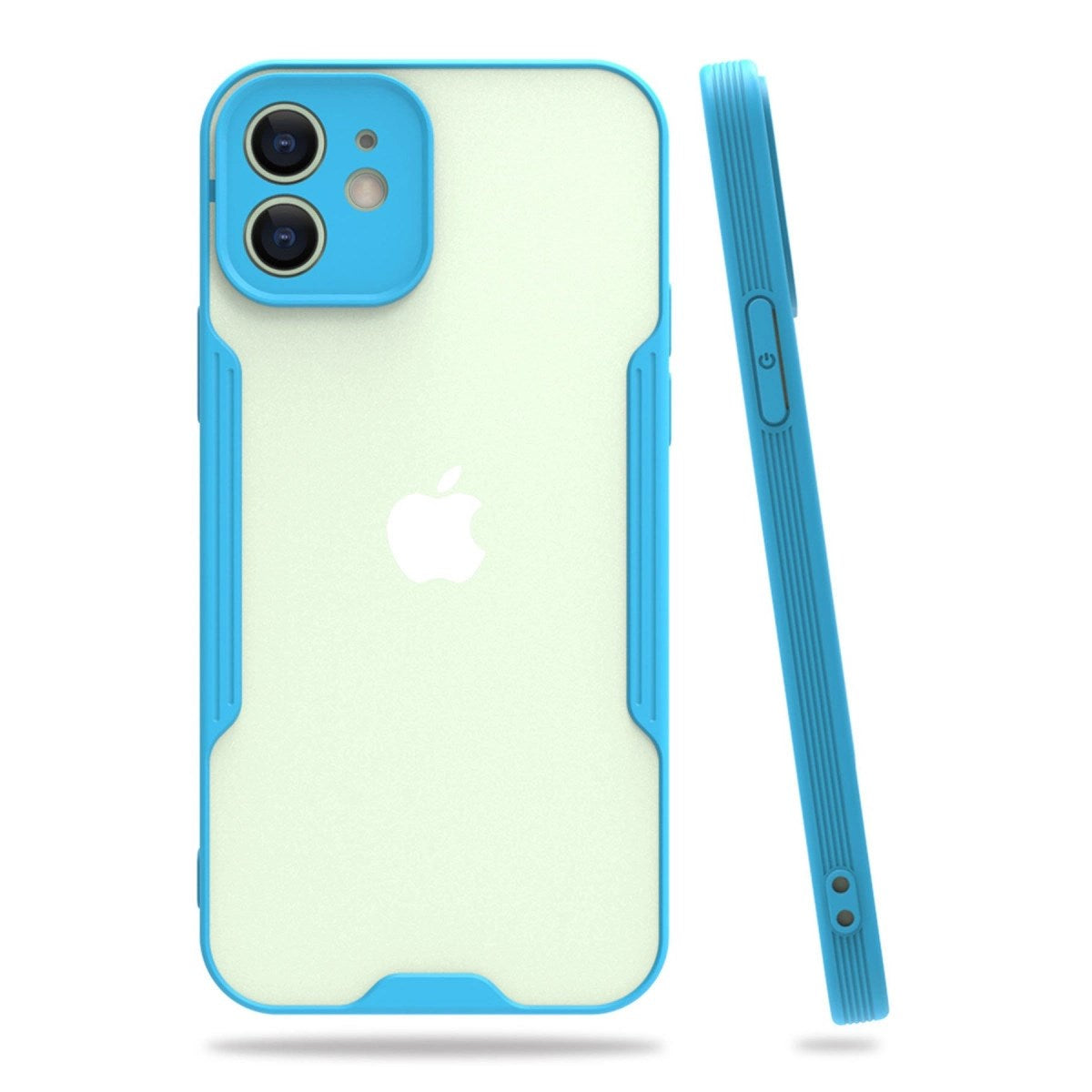Mey İthalat® iPhone 12 Kılıf Platin Silikon - Mavi