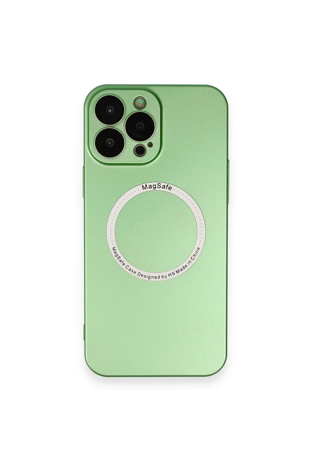 Mey İthalat® iPhone 13 Pro Kılıf Jack Magneticsafe Lens Silikon - Yeşil