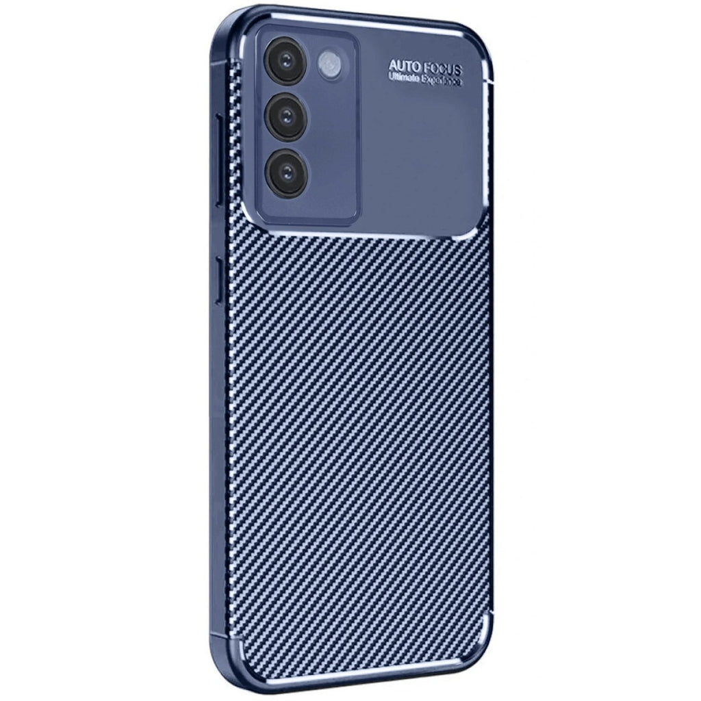 Mey İthalat® Vivo V30 Lite 4G Kılıf Auto Focus Karbon Kapak - Lacivert