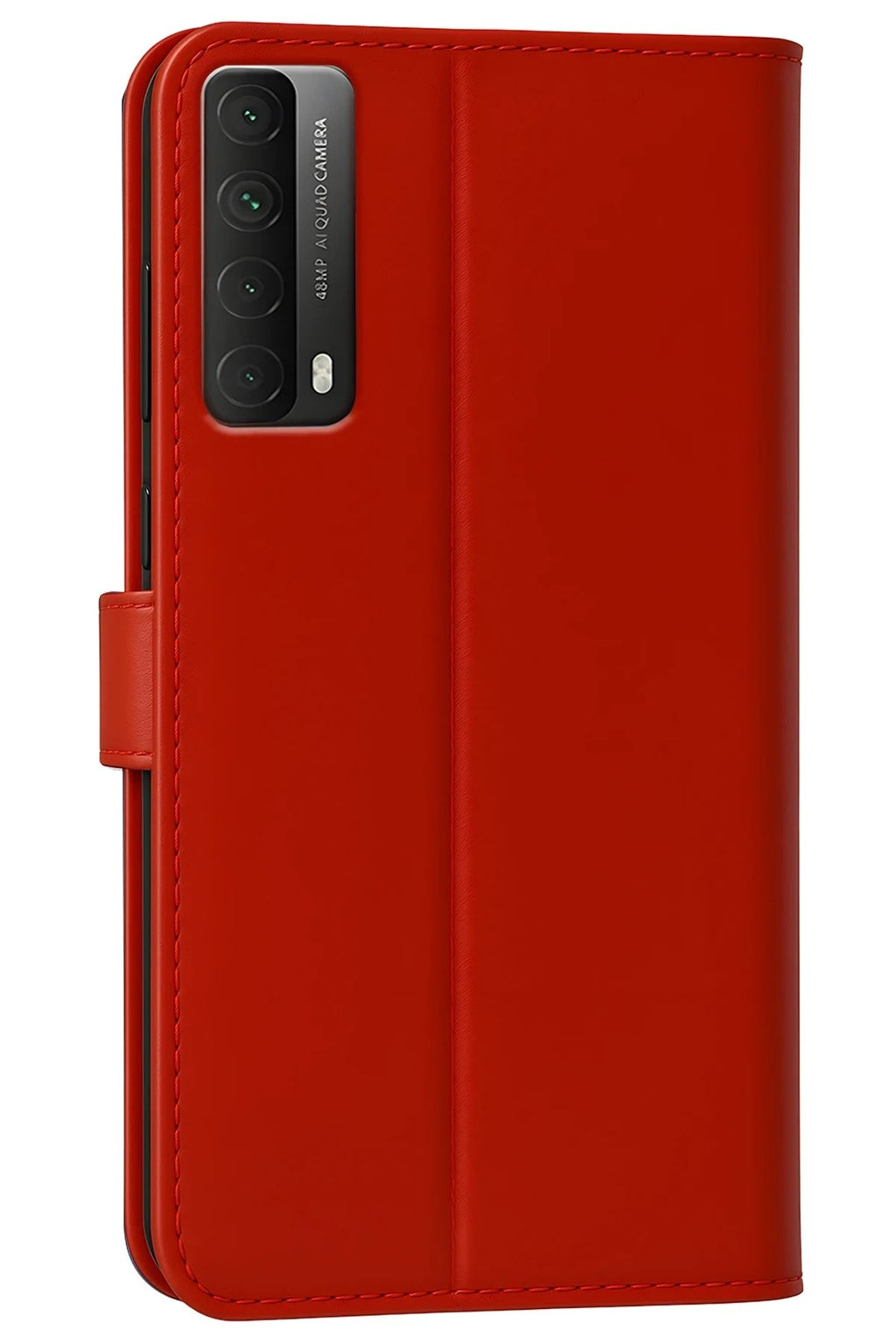 Mey İthalat® Huawei P Smart 2021 Kılıf Trend S Plus Kapaklı Kılıf - Kırmızı