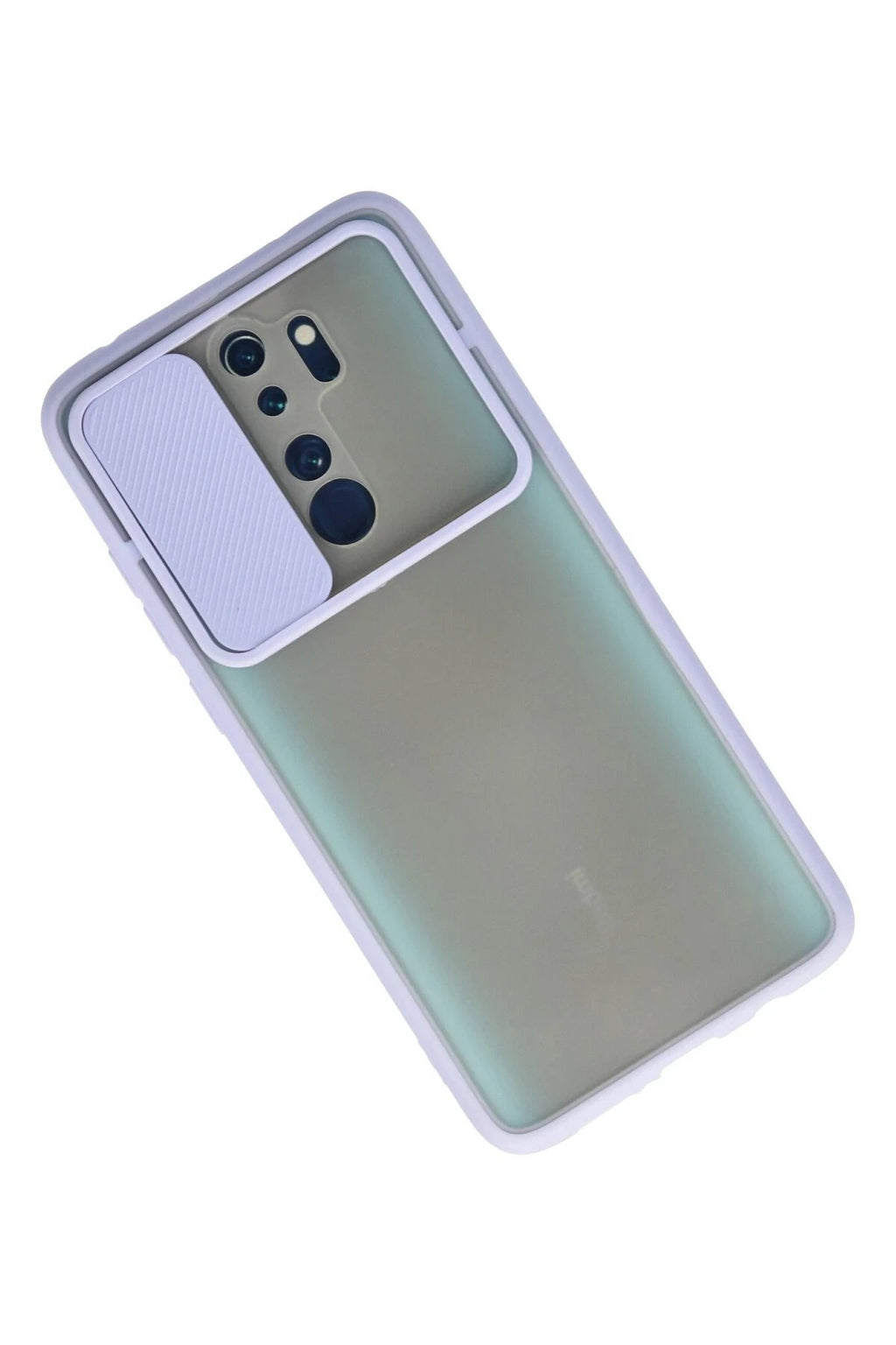 Mey İthalat® Redmi Note 8 Pro Kılıf Palm Buzlu Kamera Sürgülü Silikon - Lila