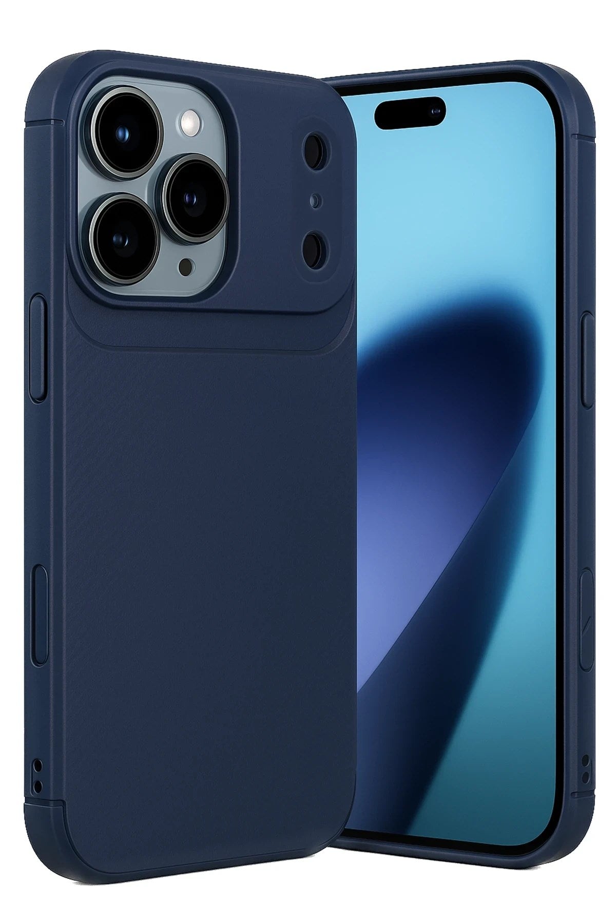 Mey İthalat® iPhone 17 Pro Max Auto Focus Karbon Kapak - Lacivert
