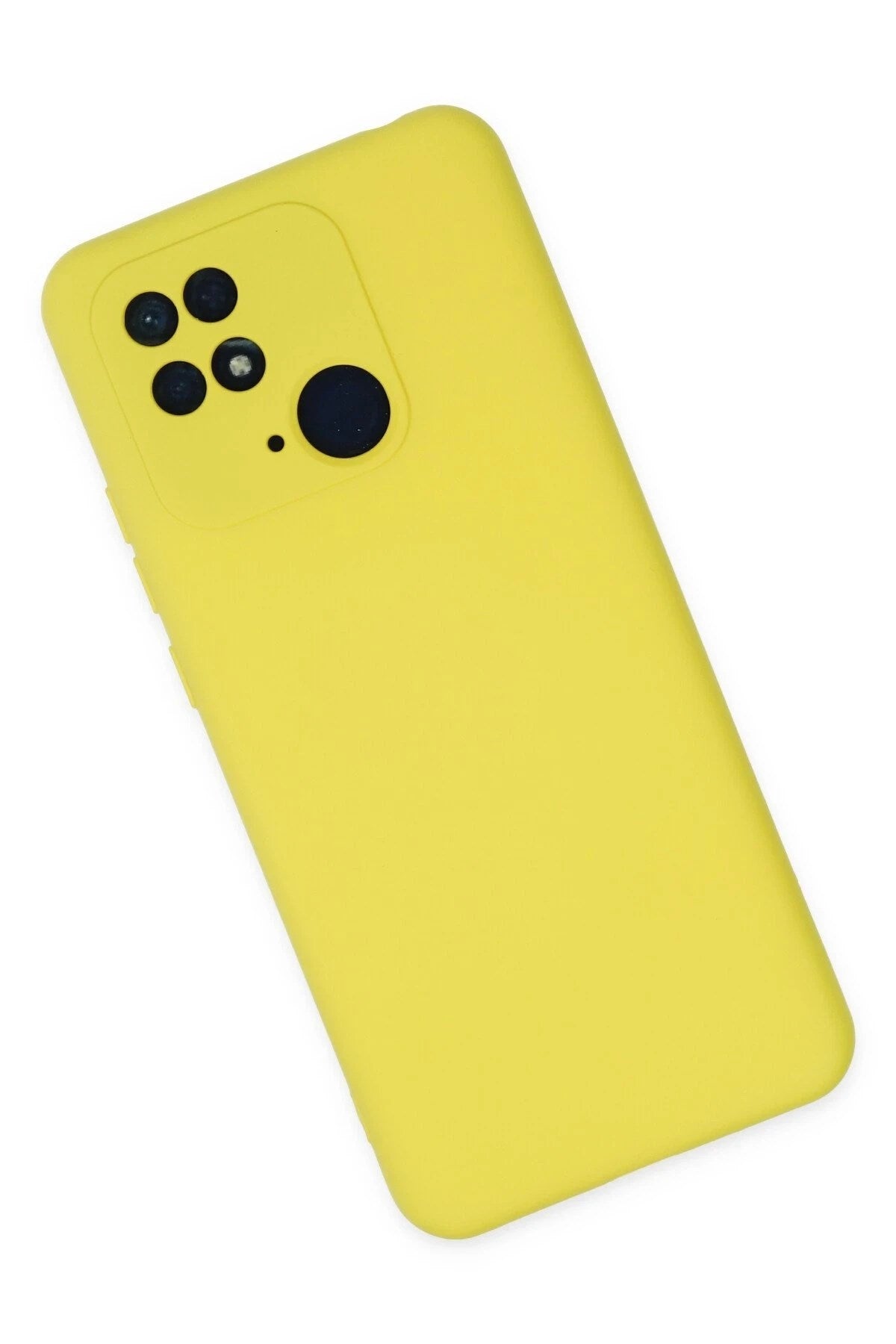 Mey İthalat® Redmi 10C Kılıf Nano içi Kadife Silikon - Sarı