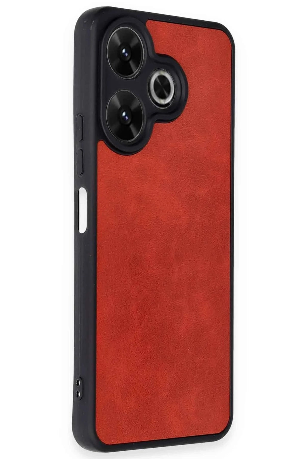 Mey İthalat® Redmi 13 4G Kılıf Aras Deri Kapak - Kırmızı