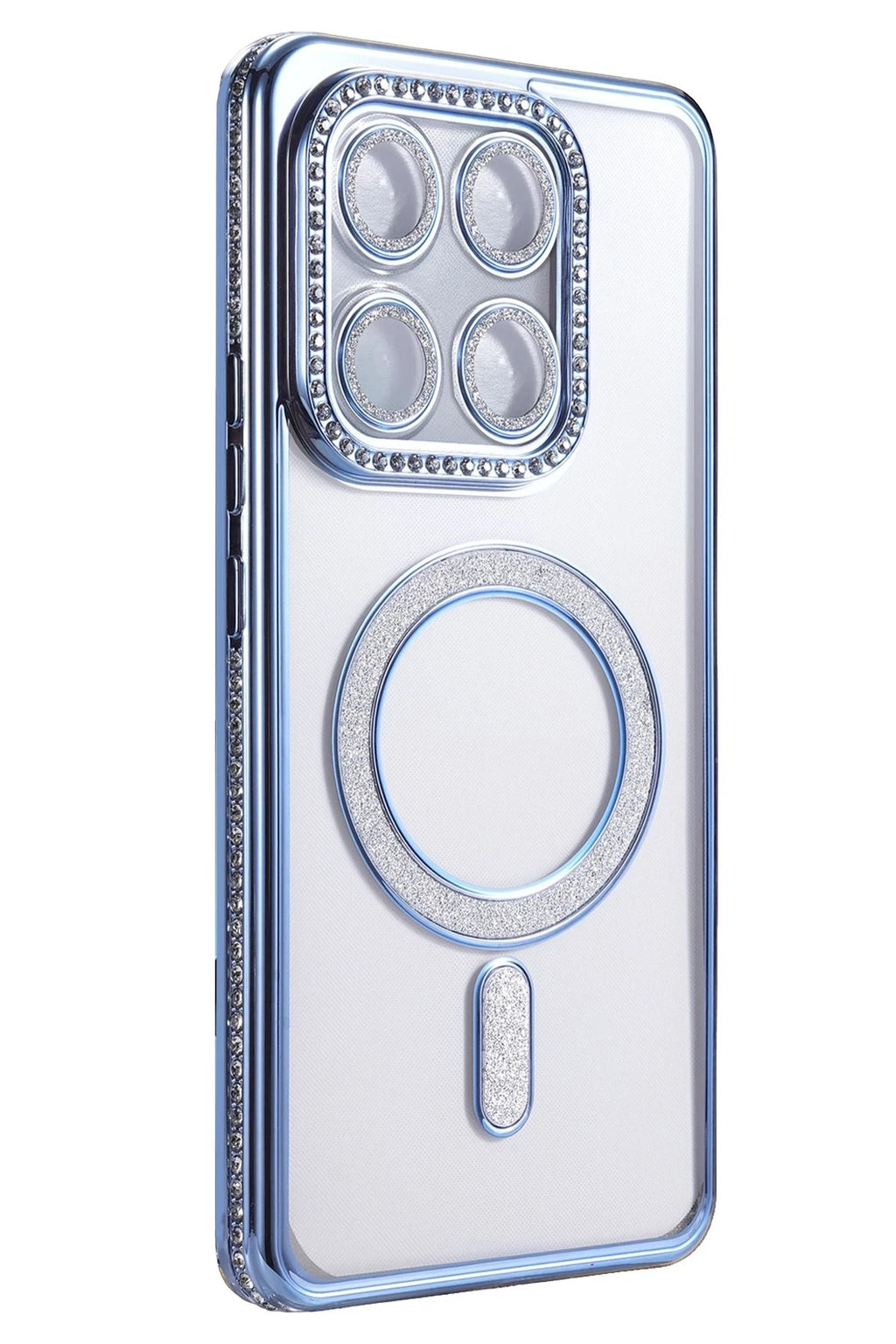 Mey İthalat® Mi 15T Pro Joke Simli Magneticsafe Kılıf - Mavi