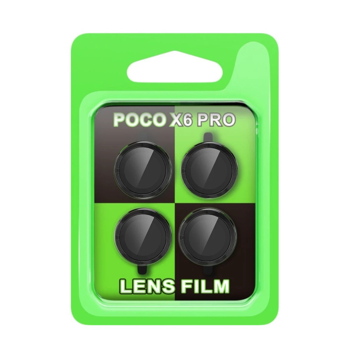Mey İthalat® Poco X6 Pro Raze Metal Kamera Lens - Siyah