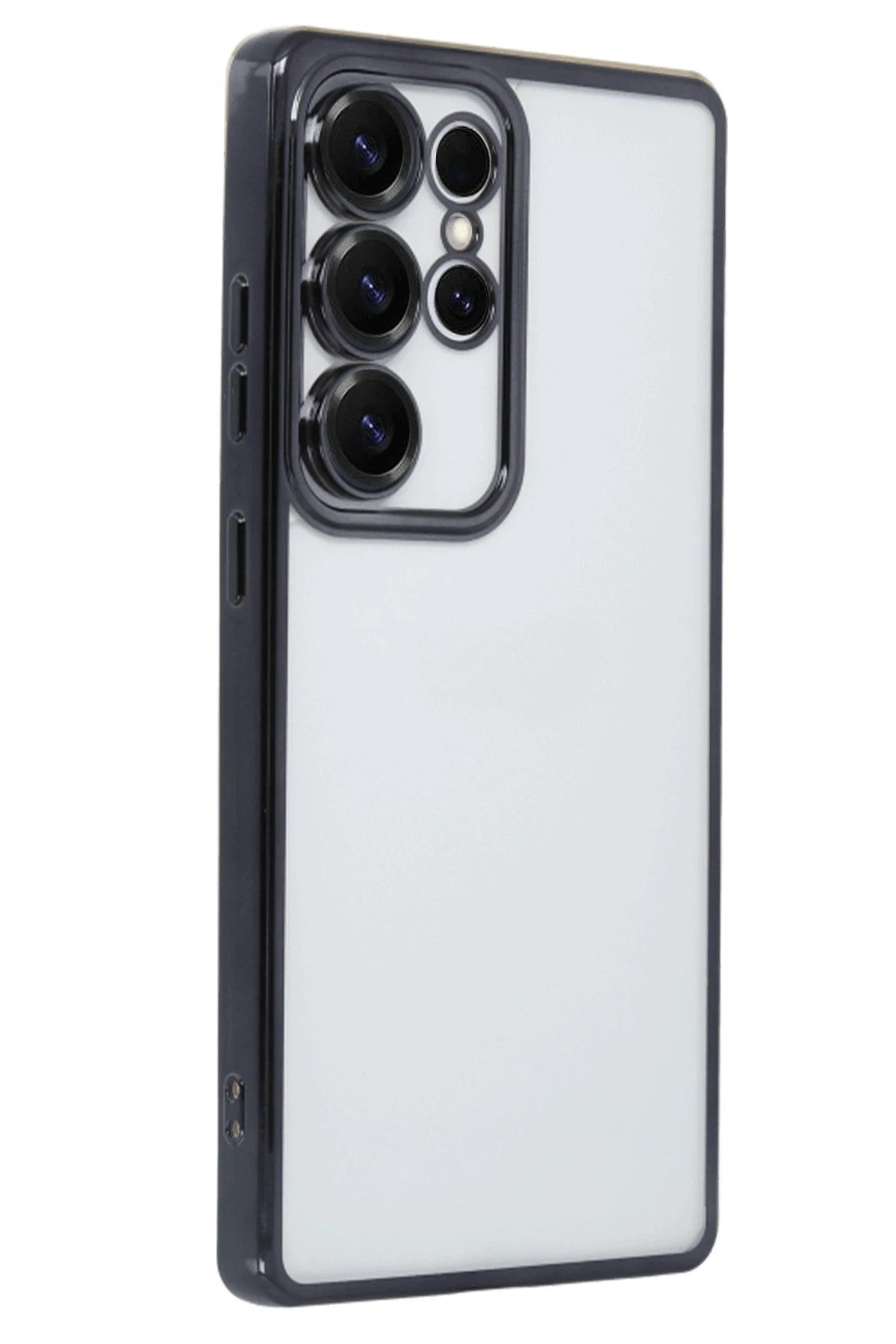 Mey İthalat® Samsung Galaxy S25 Ultra Kılıf Lensli Silikon - Siyah