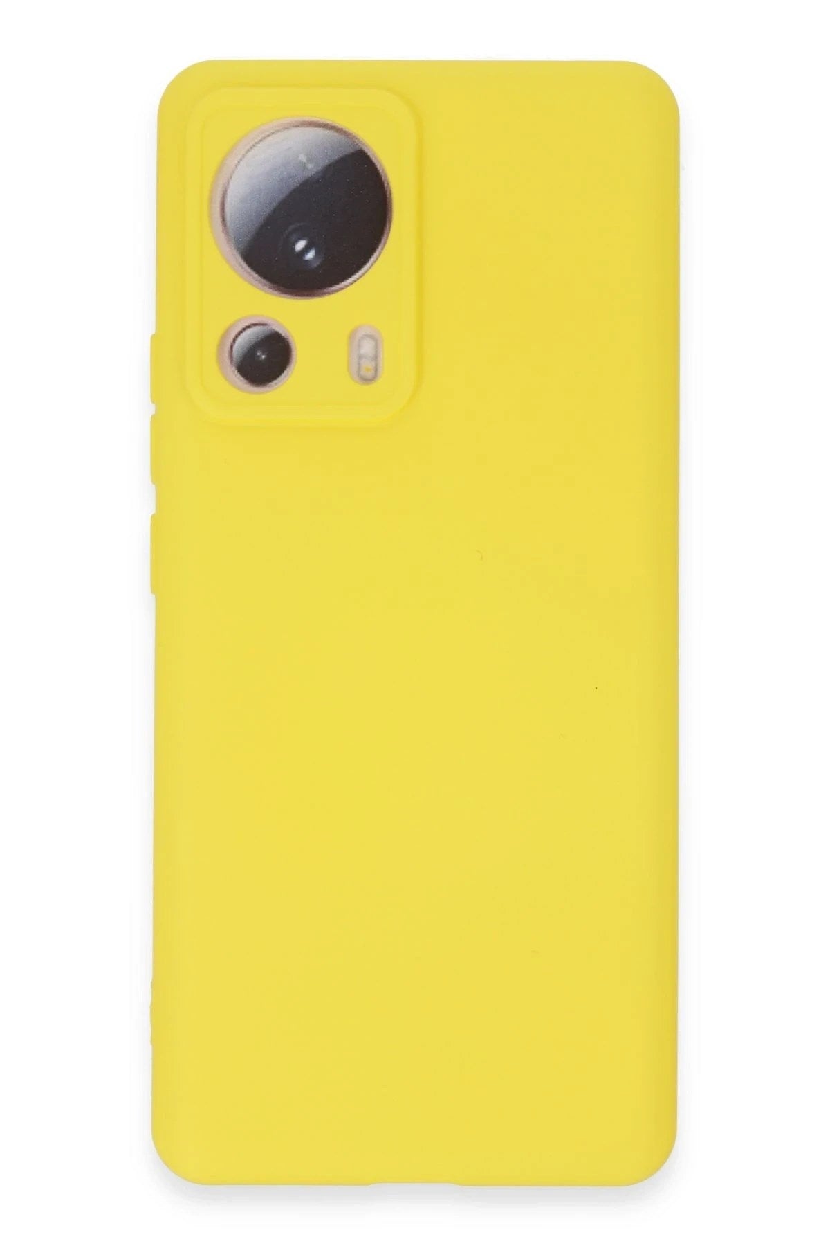 Mey İthalat® Mi 13 Lite Kılıf Nano içi Kadife Silikon - Sarı