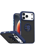 Mey İthalat® iPhone 17 Pro Montreal Yüzüklü Silikon Kapak - Lacivert