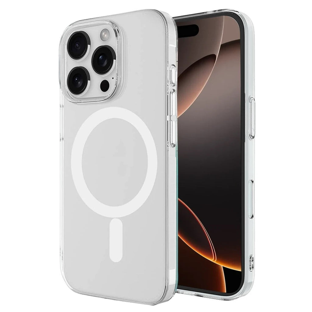 Mey İthalat® iPhone 16 Pro Kılıf Magneticsafe Şeffaf Silikon - Şeffaf