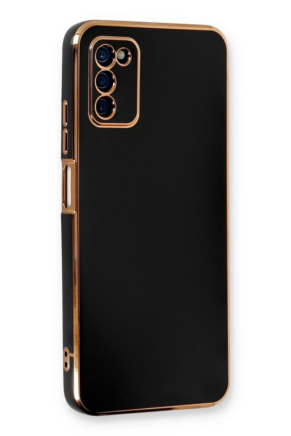 Mey İthalat® Samsung Galaxy A03S Kılıf Volet Silikon - Siyah