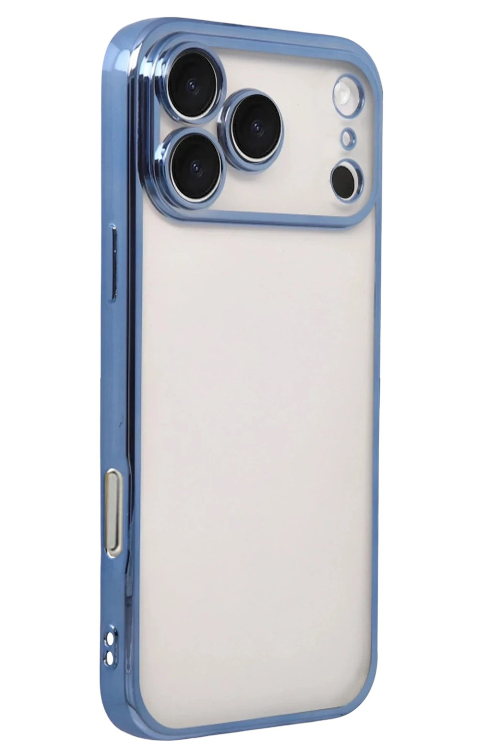 Mey İthalat® iPhone 17 Pro Max Lensli Silikon - Açık Mavi