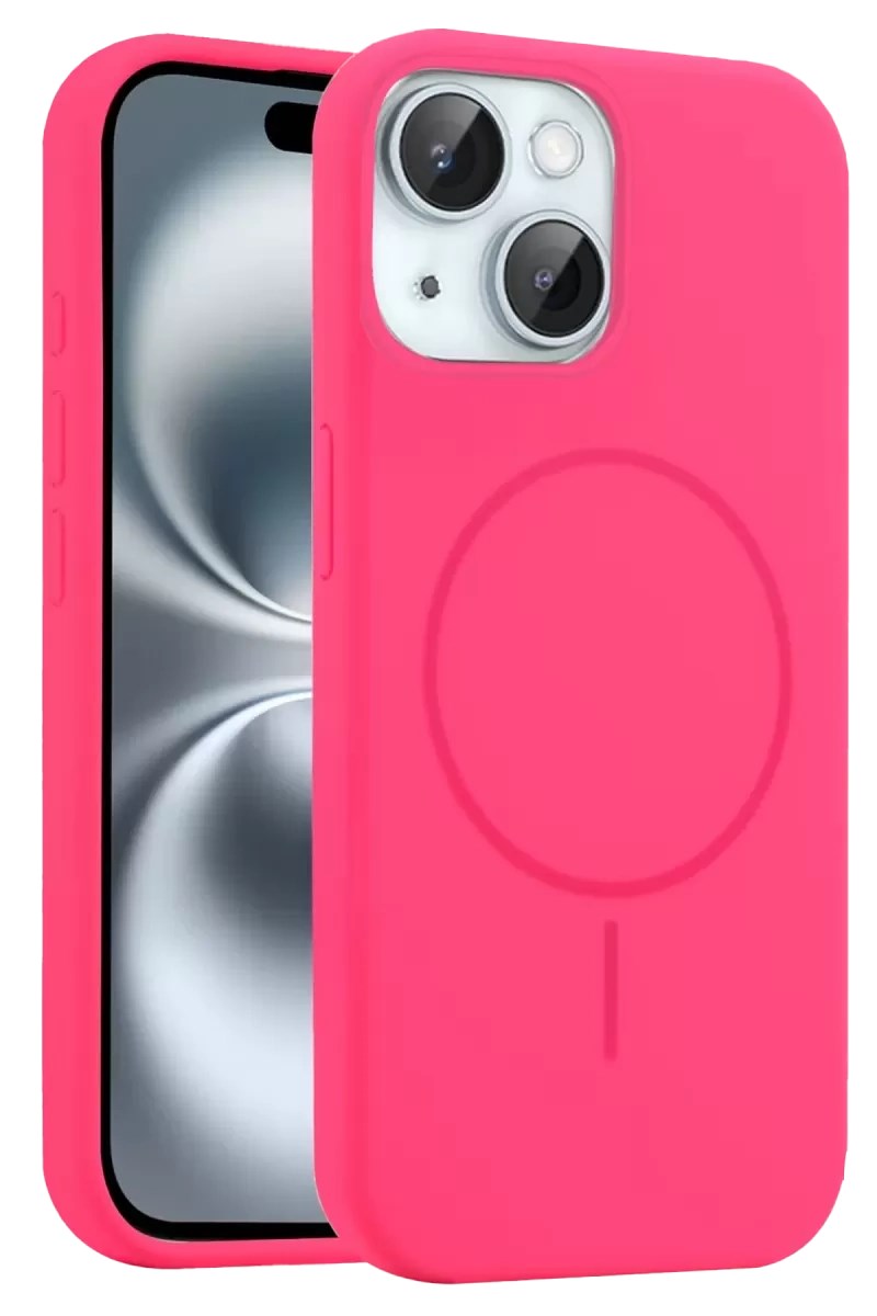 Mey İthalat® iPhone 14 Kılıf Jully Magsafe Kapak - Pembe