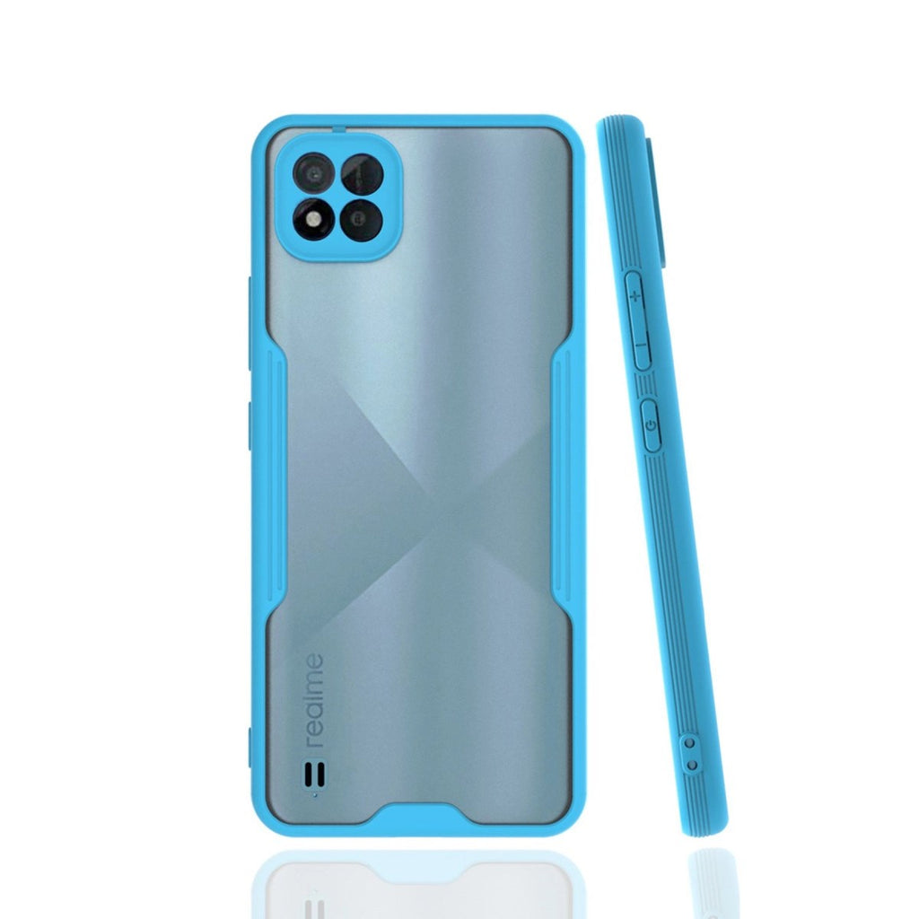 Mey İthalat® Realme C11 2021 Kılıf Platin Silikon - Mavi