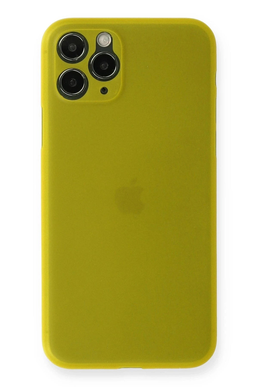 Mey İthalat® iPhone 11 Pro Max Kılıf PP Ultra İnce Kapak - Sarı