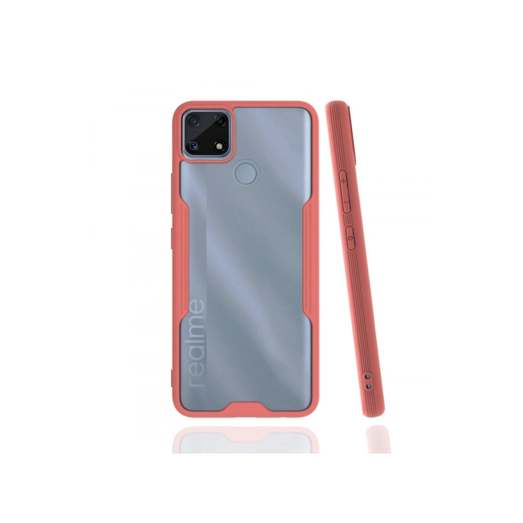 Mey İthalat® Realme C25 Kılıf Platin Silikon - Pembe