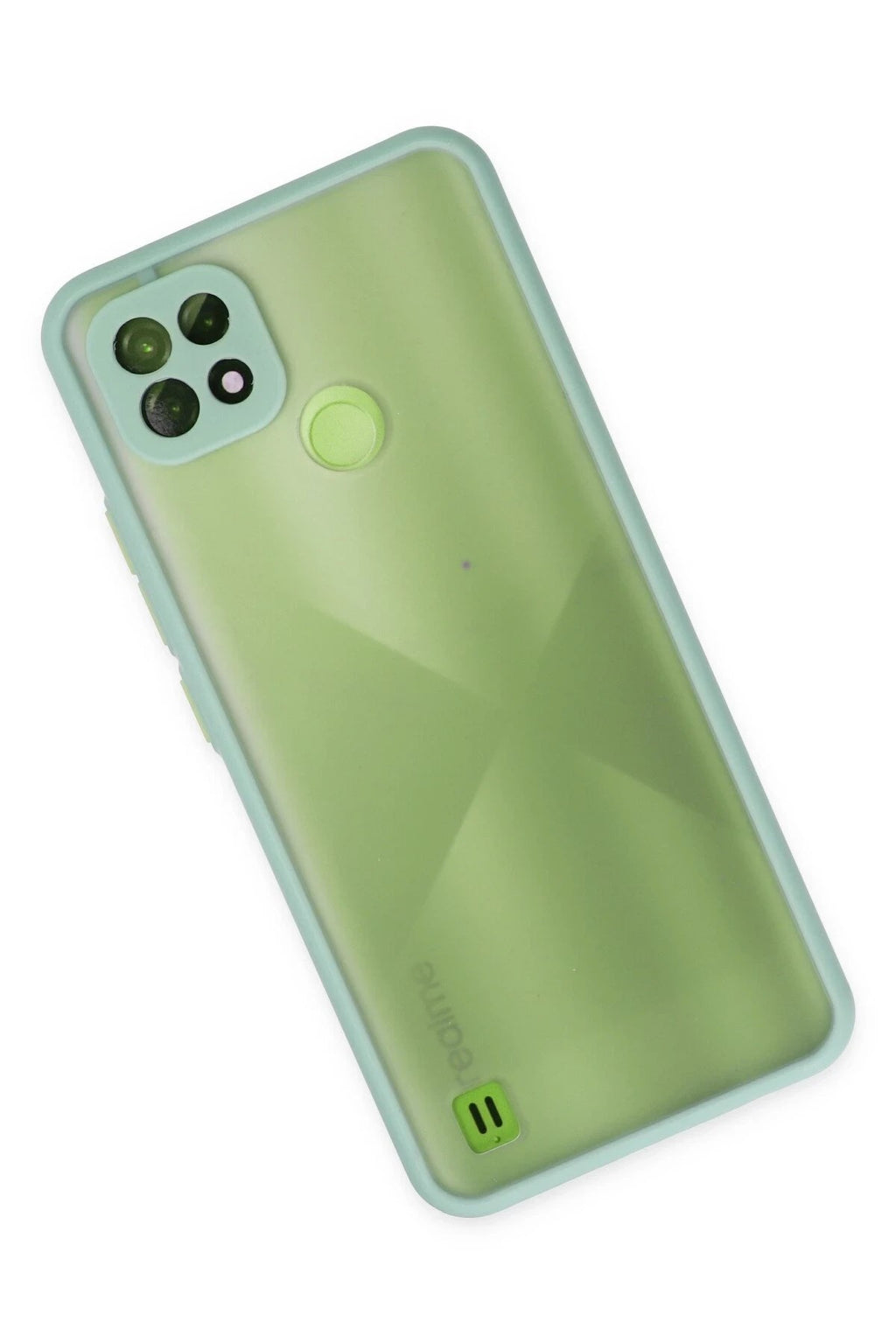Mey İthalat® Realme C21 Kılıf Montreal Silikon Kapak - Turkuaz