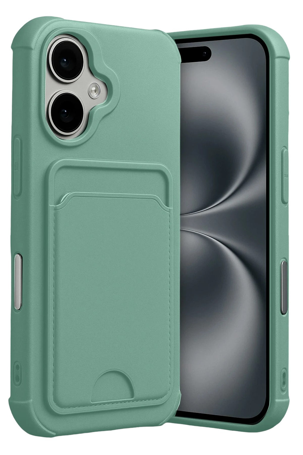 Mey İthalat® iPhone 17 Kelvin Kartvizitli Silikon - Açık Yeşil