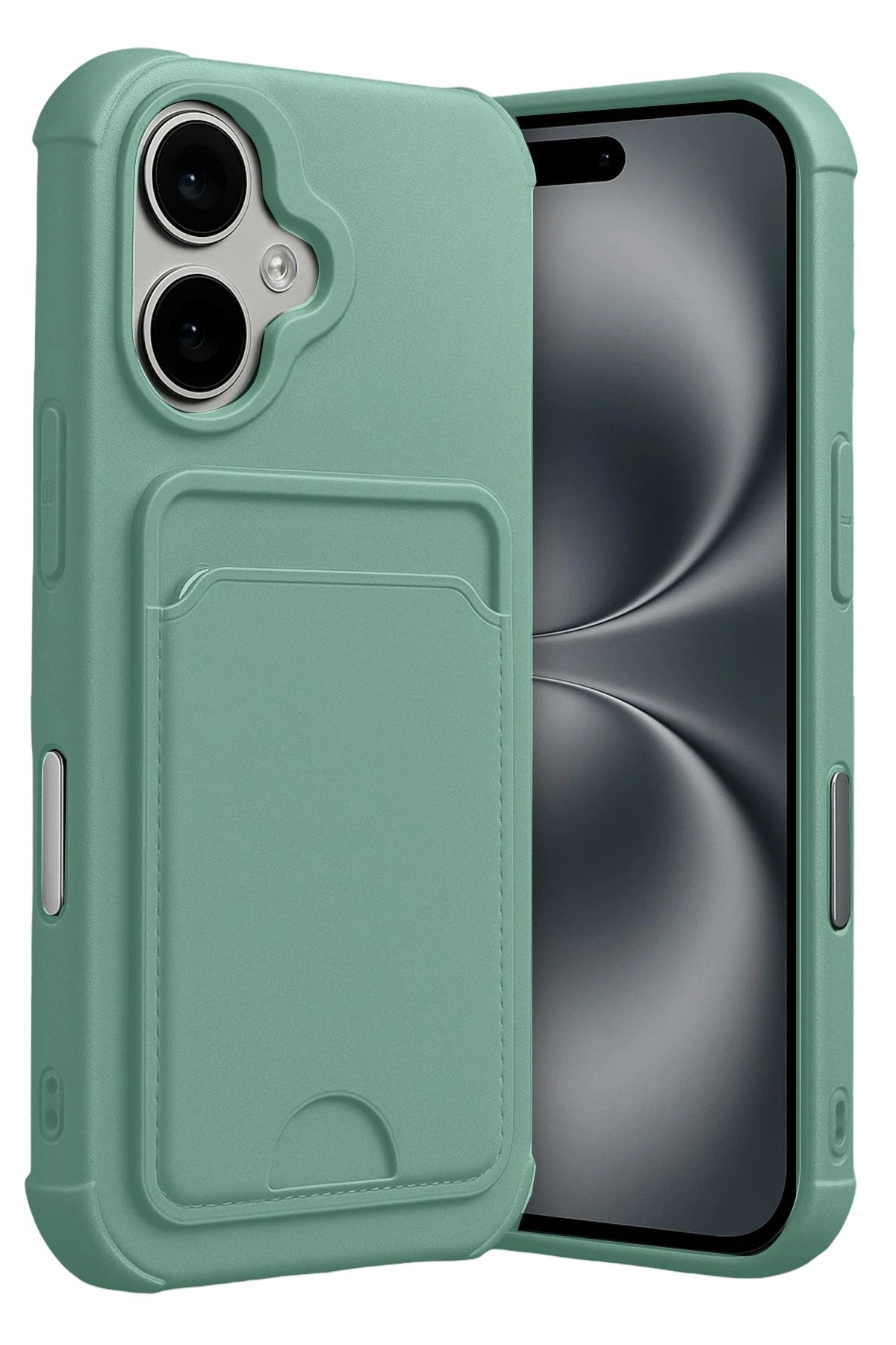 Mey İthalat® iPhone 17 Kelvin Kartvizitli Silikon - Açık Yeşil