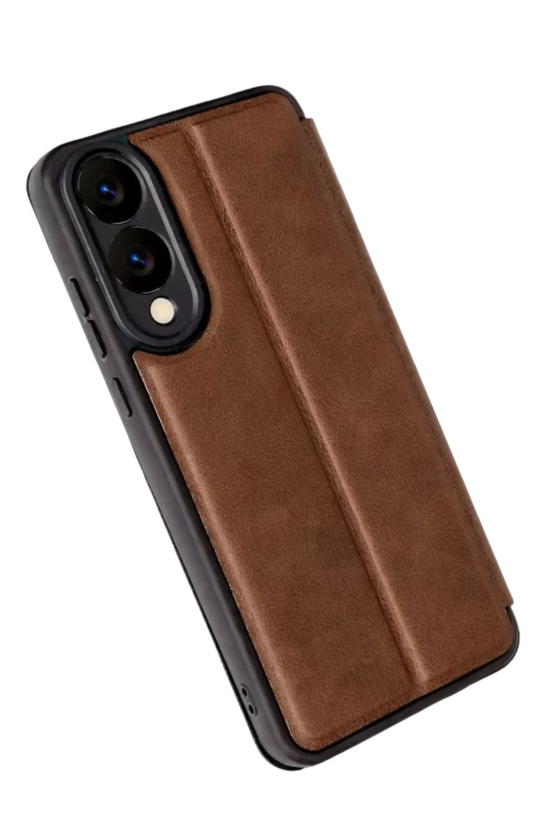 Mey İthalat® Samsung Galaxy S25 Edge Flip Cover - Taba