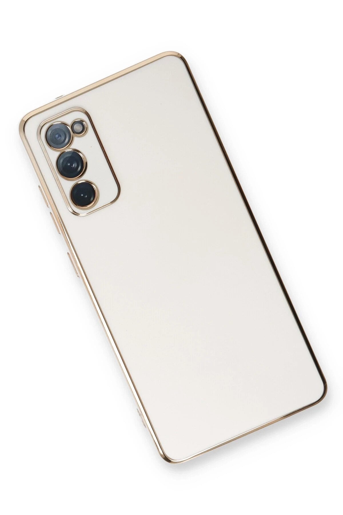Mey İthalat® Samsung Galaxy S20 FE Kılıf Volet Silikon - Beyaz