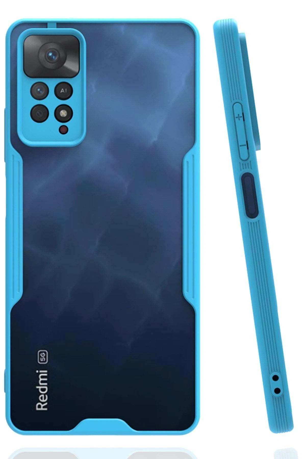 Mey İthalat® Redmi Note 11 Pro Kılıf Platin Silikon - Mavi