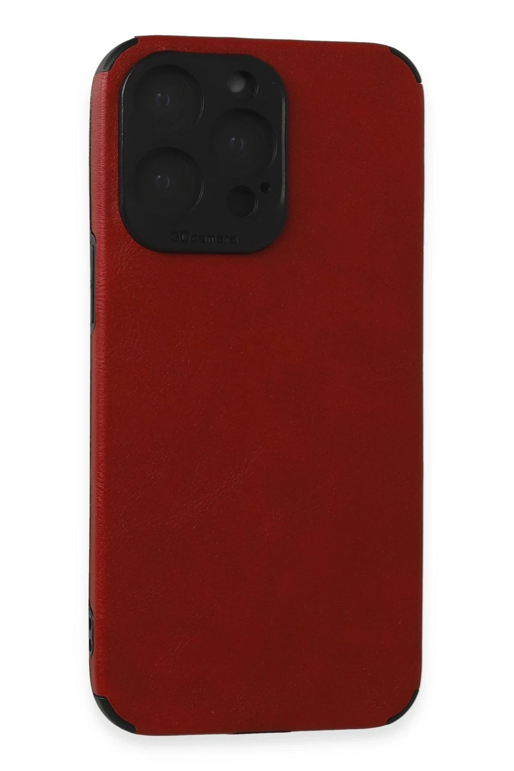 Mey İthalat® iPhone 15 Pro Max Kılıf Loop Deri Silikon - Kırmızı