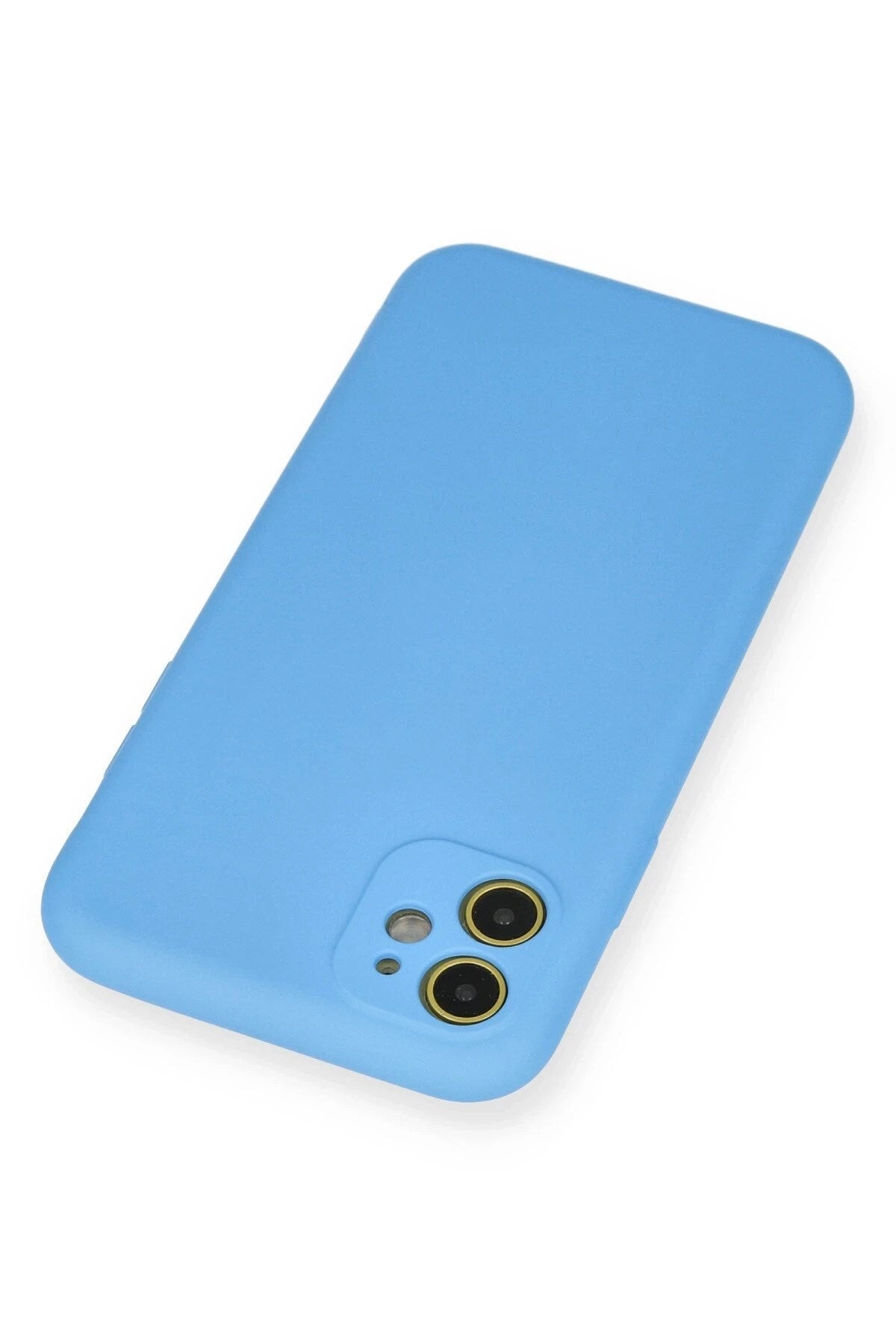 Mey İthalat® iPhone 11 Kılıf Nano içi Kadife Silikon - Mavi