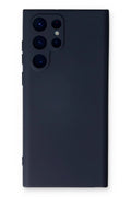 Mey İthalat® Samsung Galaxy S22 Ultra Kılıf Nano içi Kadife Silikon - Lacivert