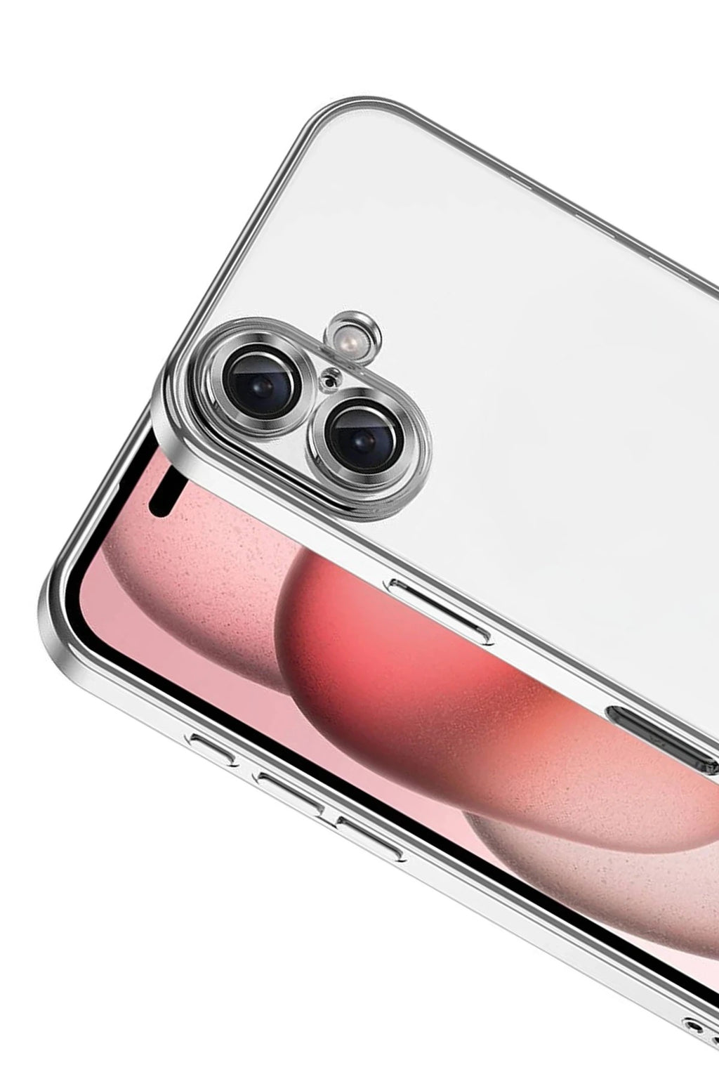 Mey İthalat® iPhone 17 Lensli Silikon - Gümüş