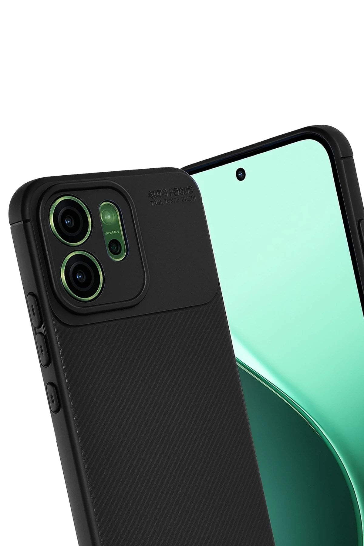 Mey İthalat® Reno 14F Auto Focus Karbon Kapak - Siyah