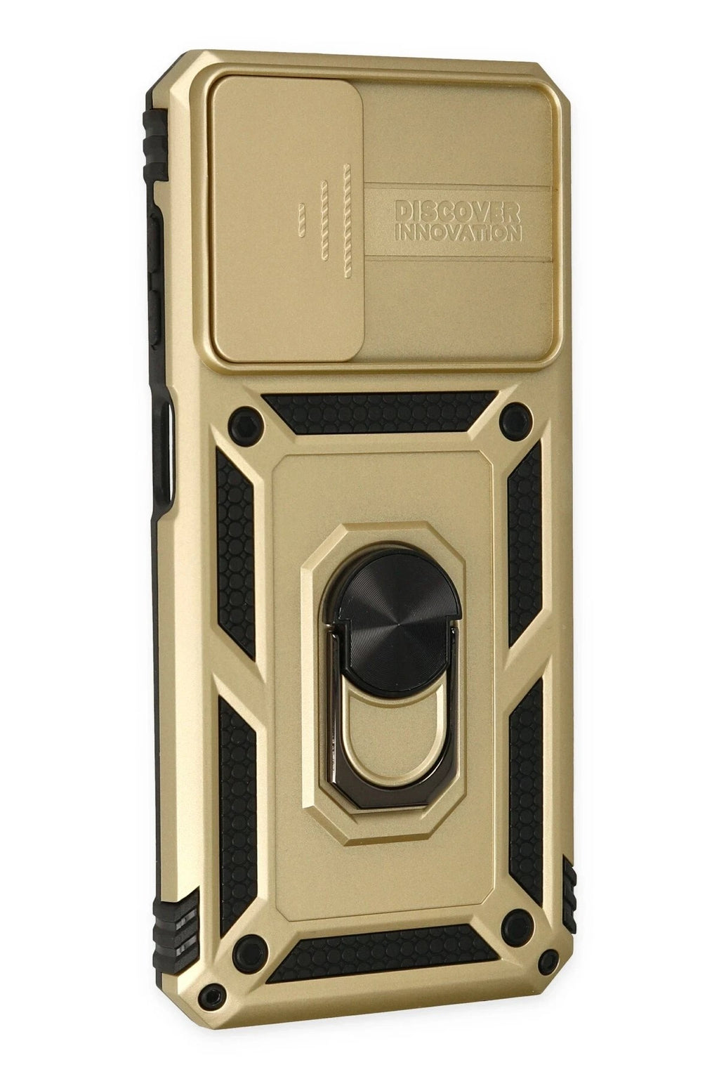Mey İthalat® Samsung Galaxy A33 5G Kılıf Pars Lens Yüzüklü Silikon - Gold