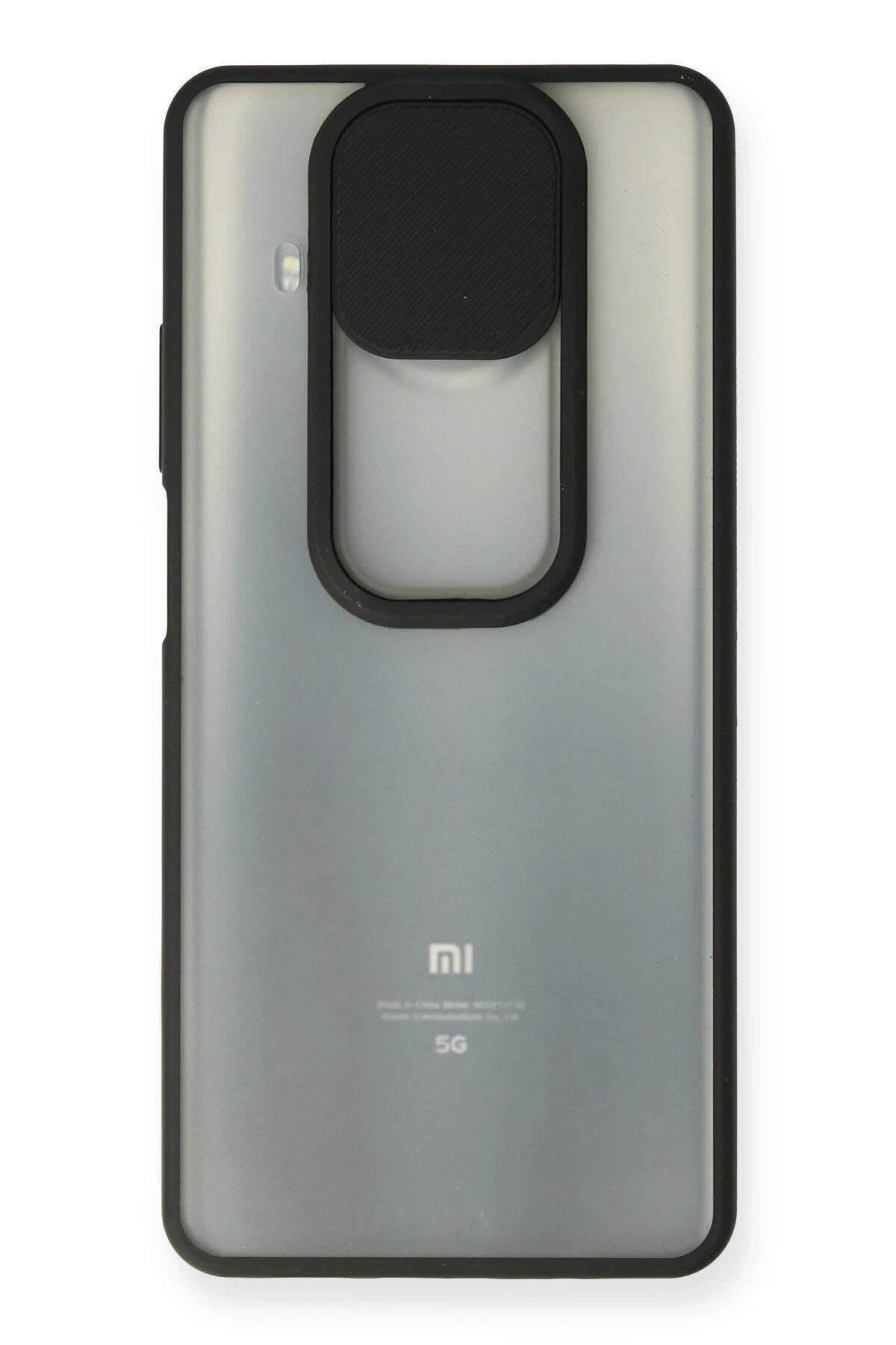 Mey İthalat® Mi 10T Lite Kılıf Palm Buzlu Kamera Sürgülü Silikon - Siyah