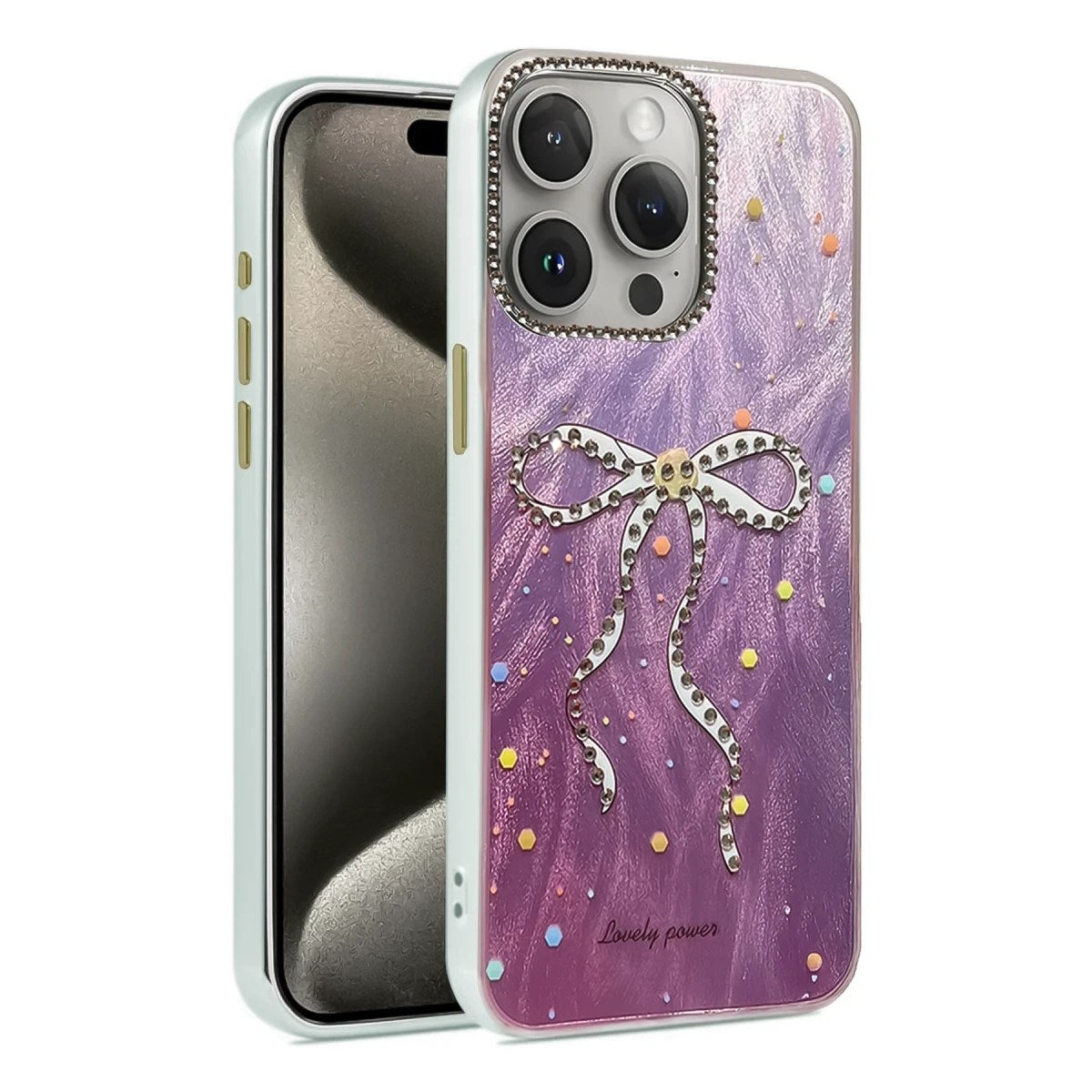 Mey İthalat® iPhone 15 Pro Max Kılıf Blade Aynalı Desenli Kapak - Desen 1