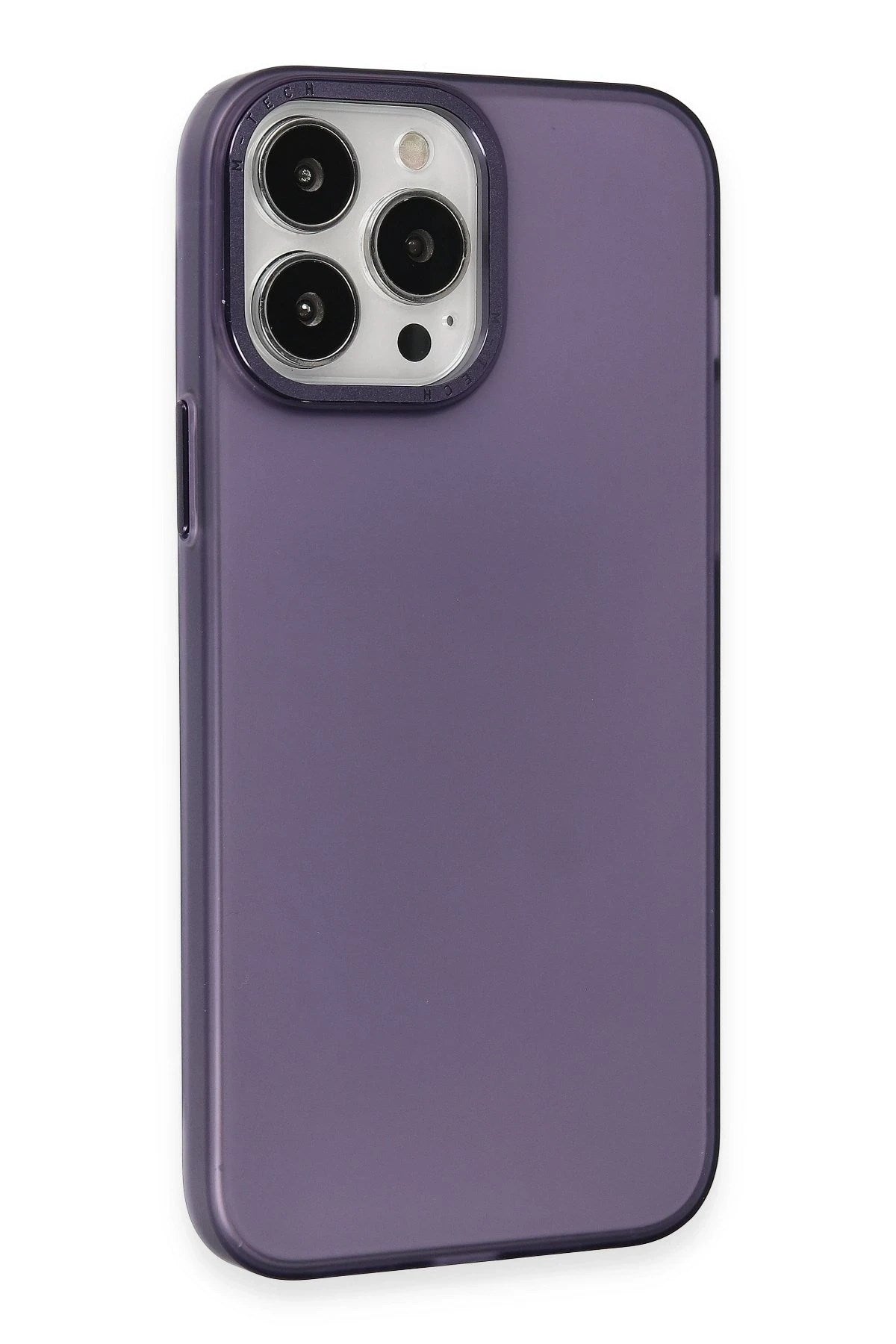 Mey İthalat® iPhone 15 Pro Kılıf Modos Metal Kapak - Derin Mor