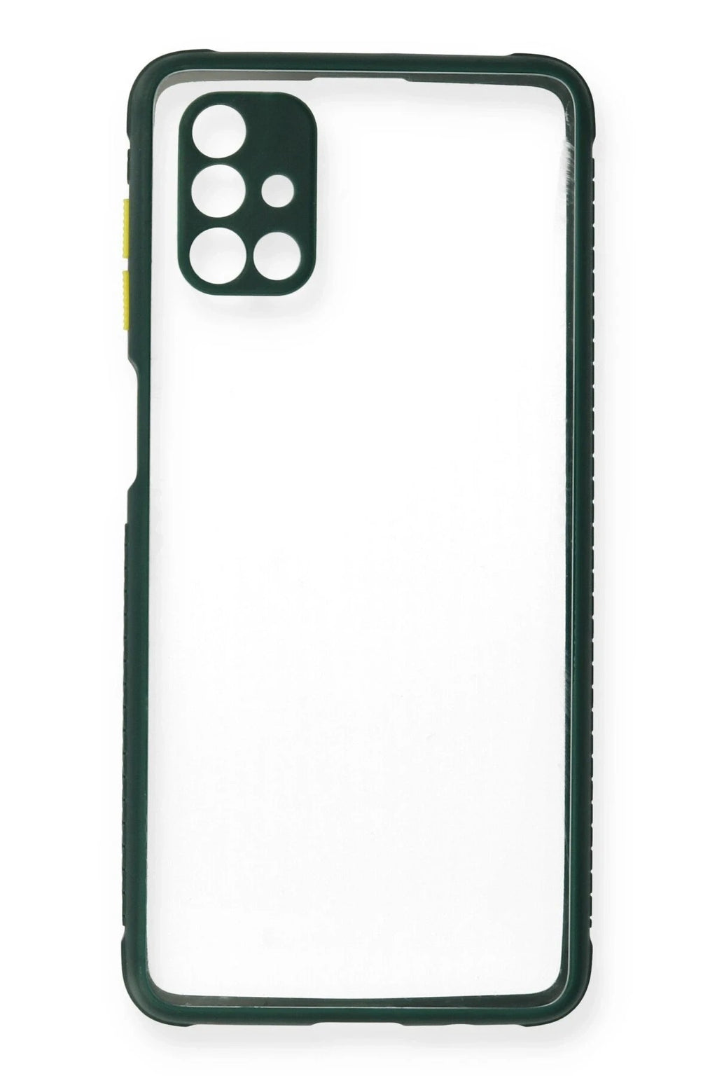 Mey İthalat® Samsung Galaxy M51 Kılıf Miami Şeffaf Silikon - Koyu Yeşil
